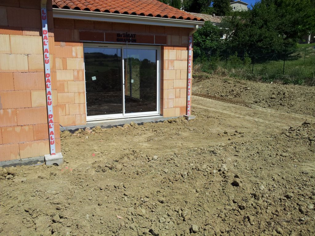 future terrasse côté sud