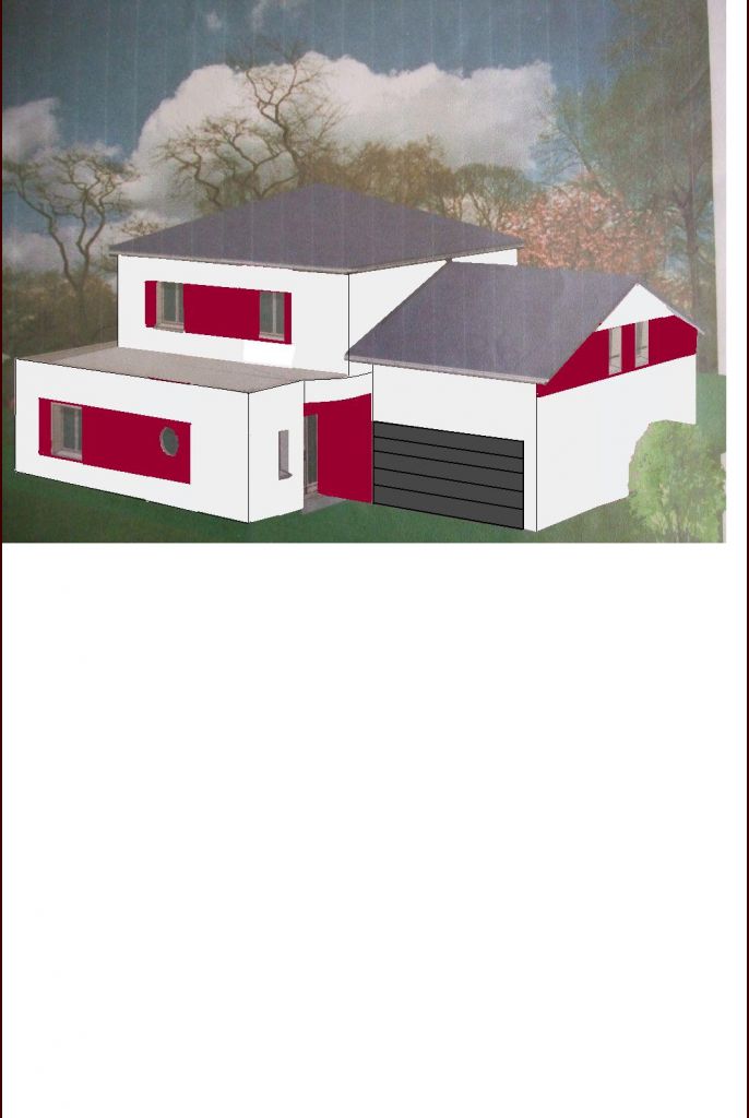 Essai bandes rouges horizontales