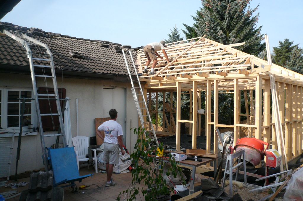 ancien toit recouvert, plus de crainte pour la ouate deja en place