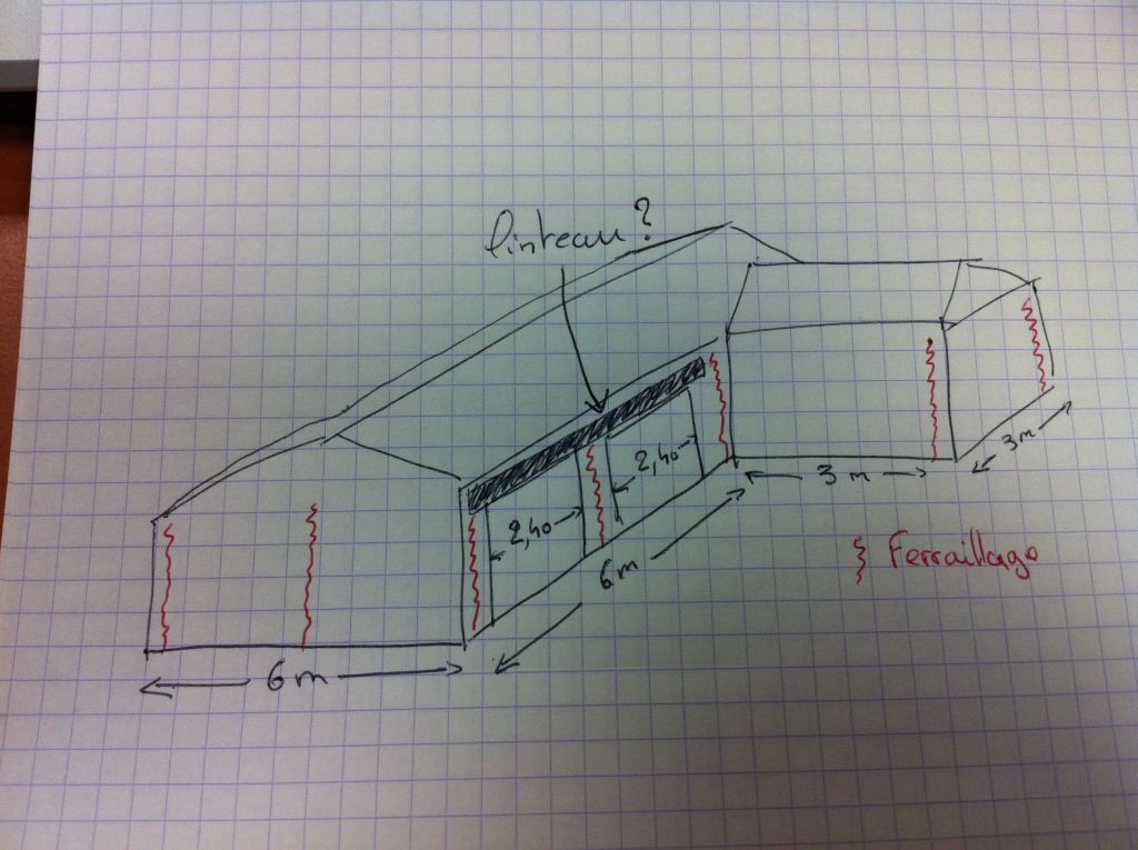 plan de mon futur garage de 60m2, mont en Agglo