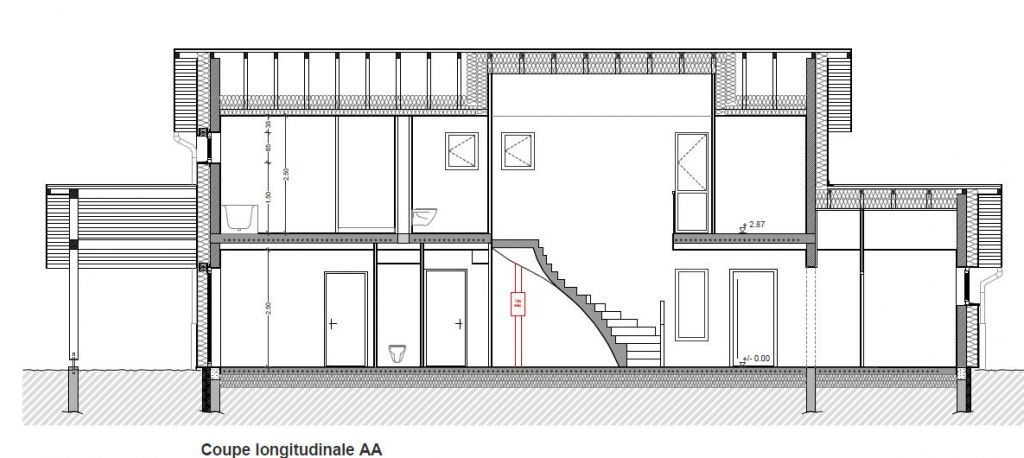 Coupe de la maison