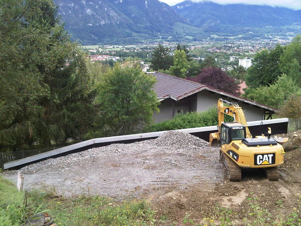 Terrassement bas de parcelle