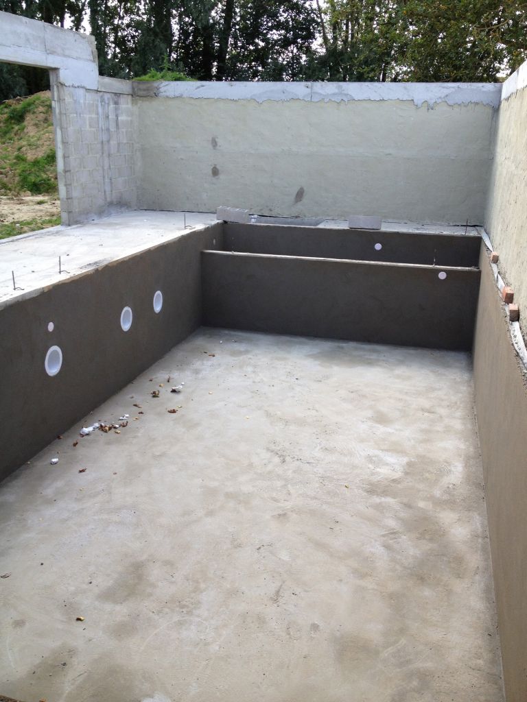 la piscine prete à accueillir son revêtement