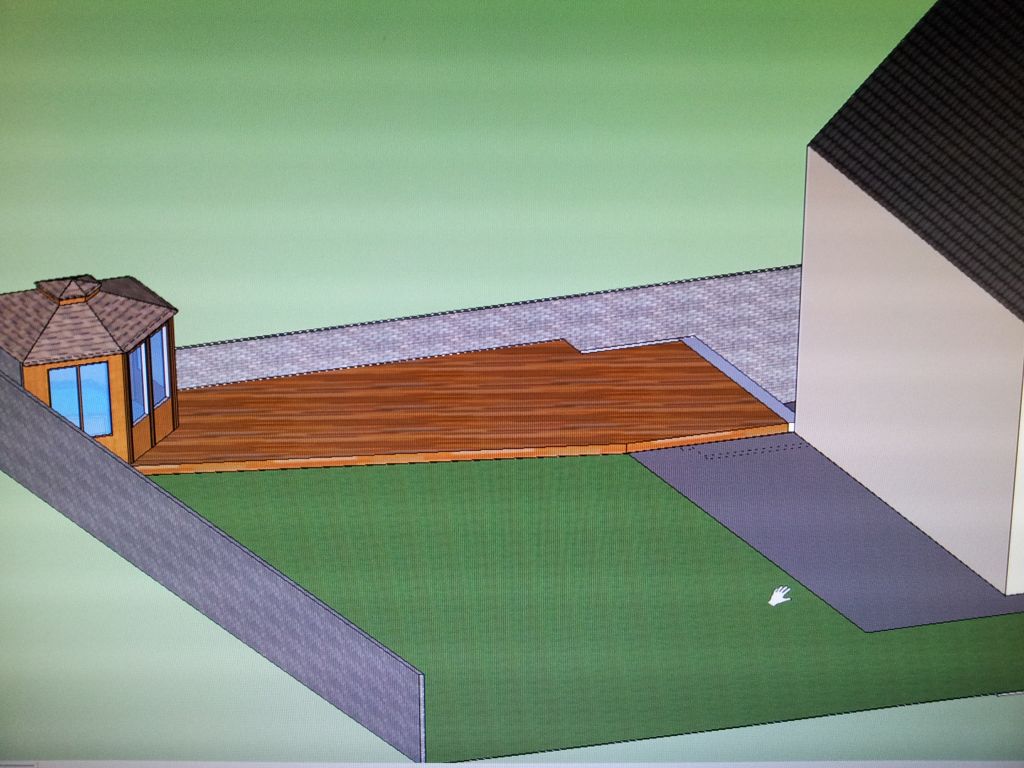 Plan 3D de ralisation du gazebos   terrasse composite (sketchup)