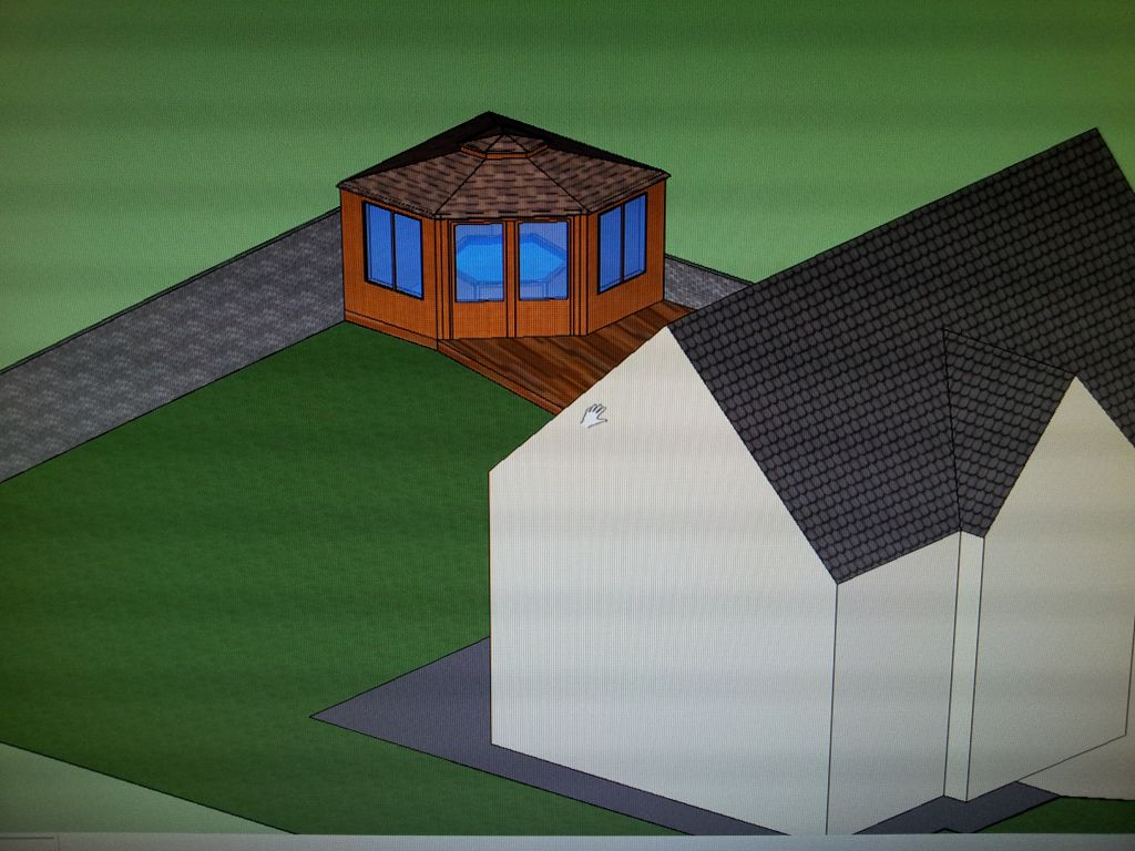 Plan 3D de ralisation du gazebos   terrasse composite (sketchup)