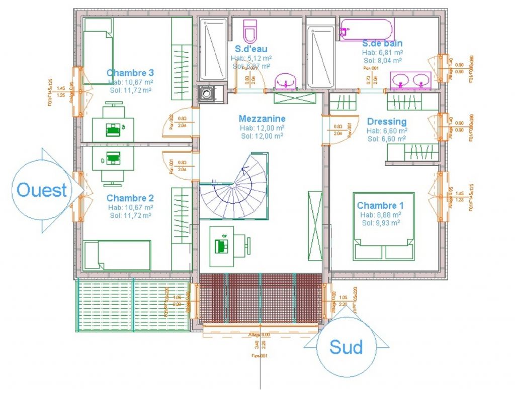 Plan 1er étage