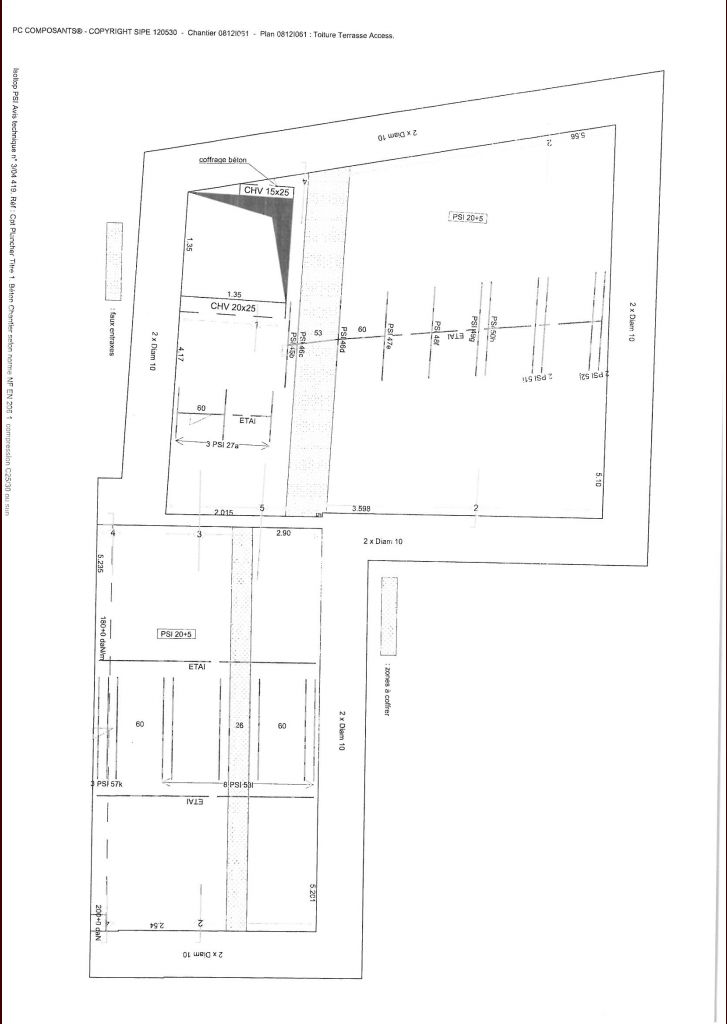 Plan du plancher Isoltop