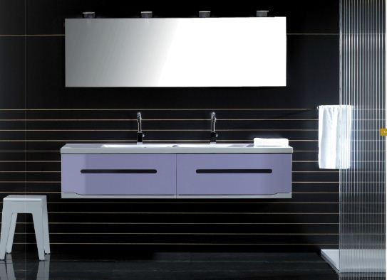 Meuble bloc-miroir longeur 180