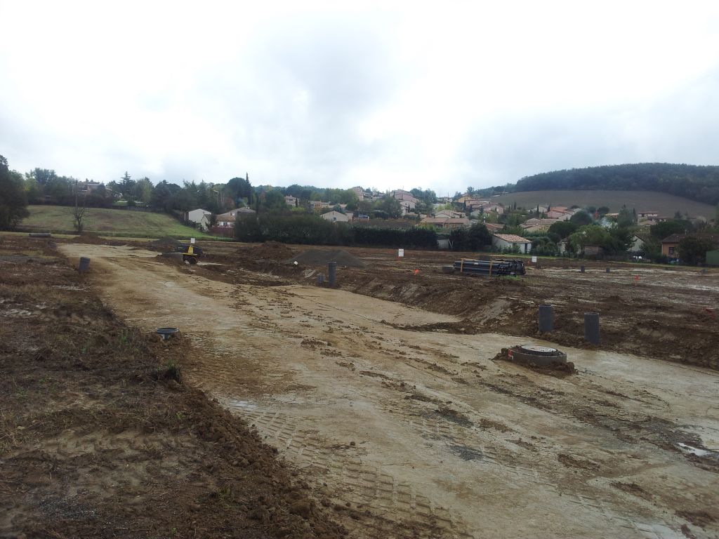 travaux sur la parcelle