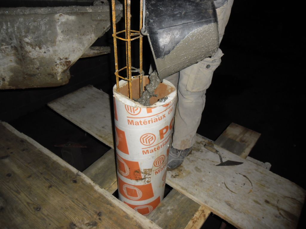 Coulage pilier