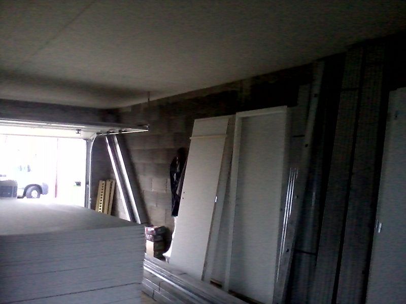 26 nov : placo plafond du garage