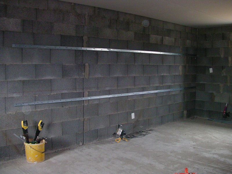 27 nov : rail sur les murs pour optima