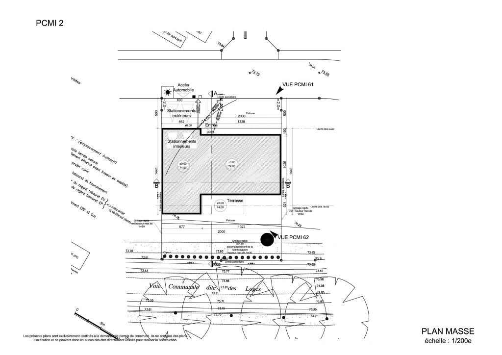 Implantation de notre maison contemporaine