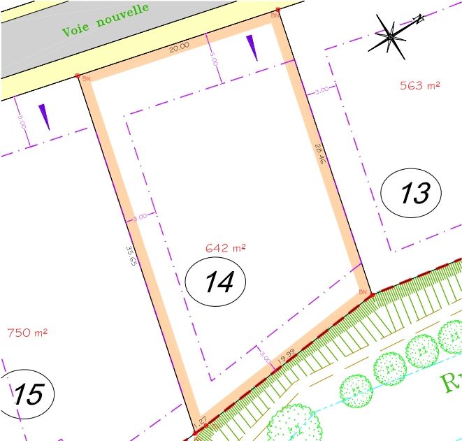 Plan du terrain