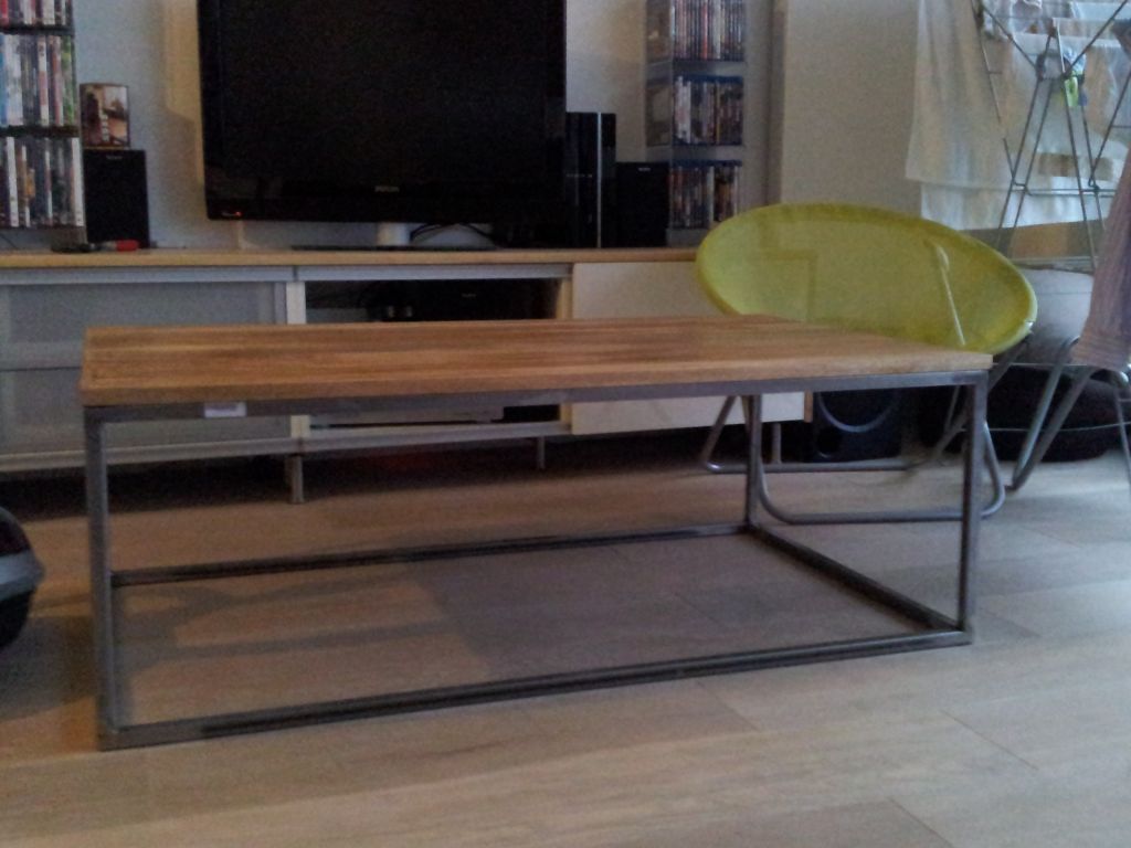 Plateau table basse, 1re couche.