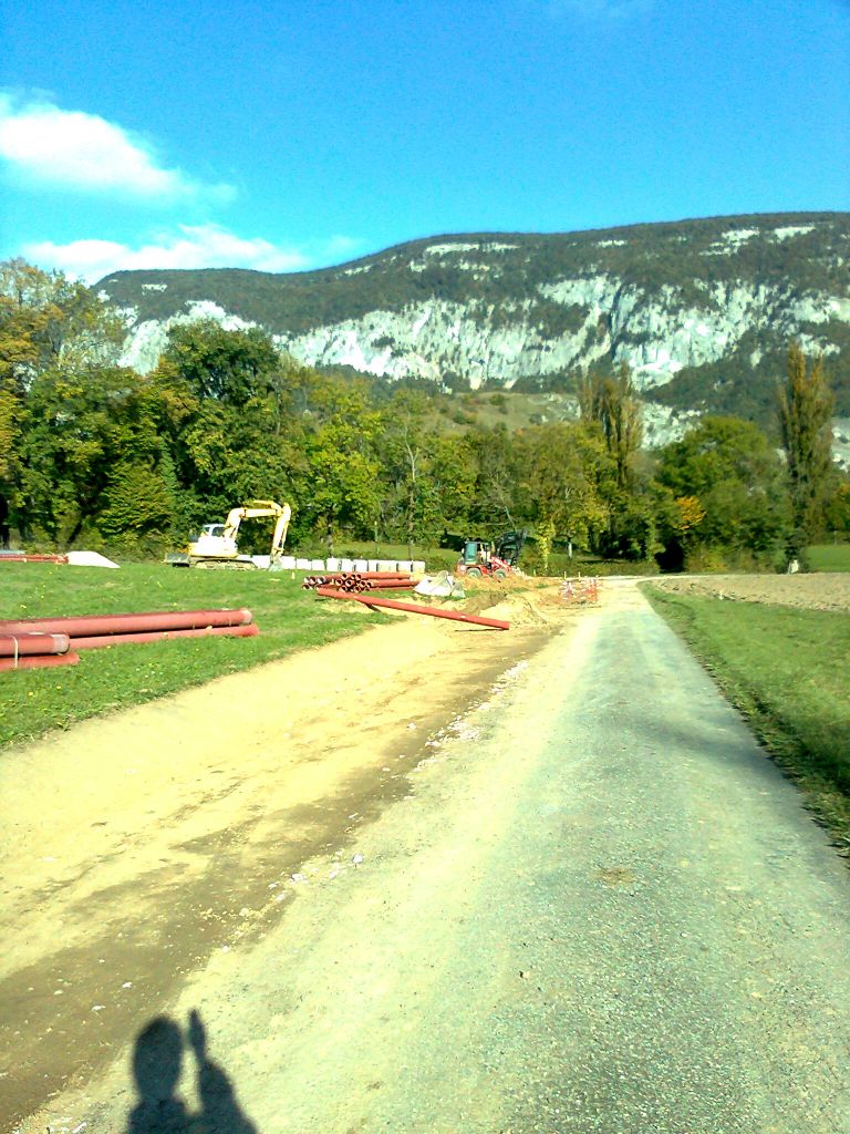 travaux de viabilisation du lotissement.