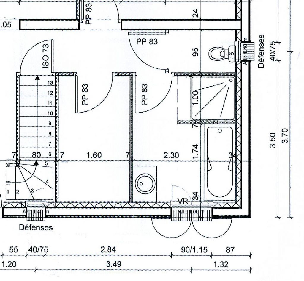 plan salle de bain