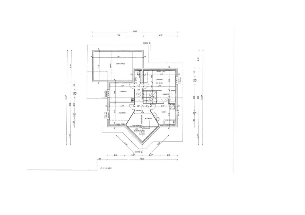 etage / chambre 2 pour les parents chambre 3 et 4 pour nos enfants