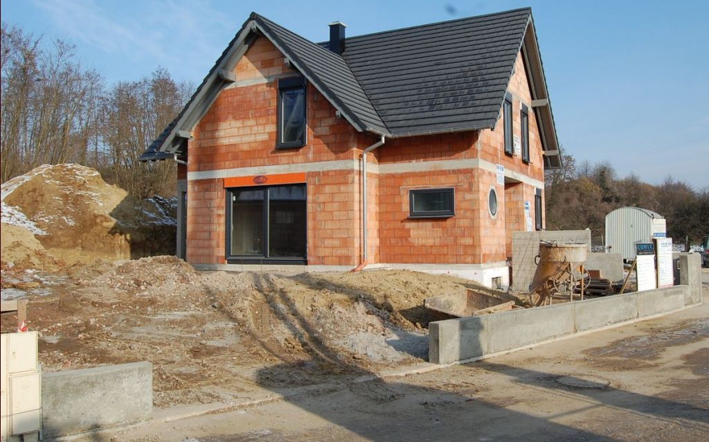 décoffrage du muret de cloture