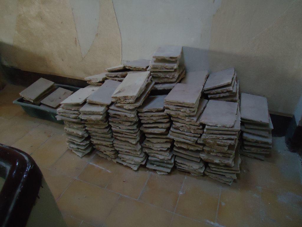 Carreaux récupérés chambre nord 2ème