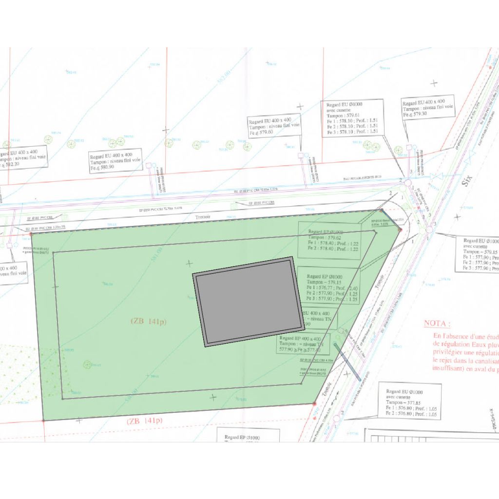 Plan de masse provisoir