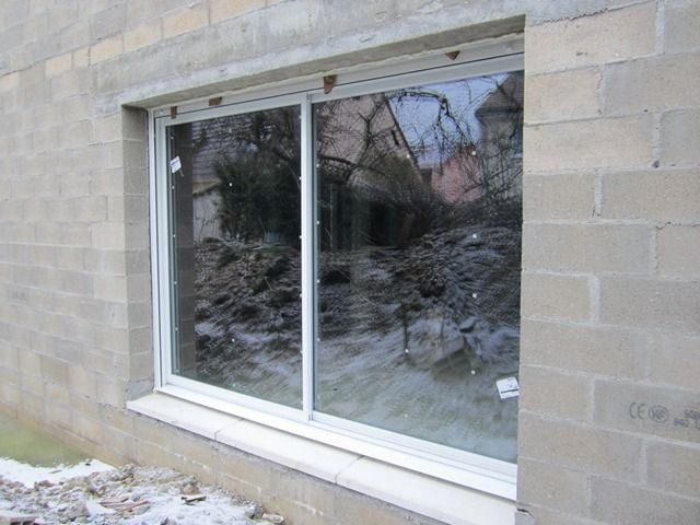 Baie vitr�e en aluminium de 3 m�tres