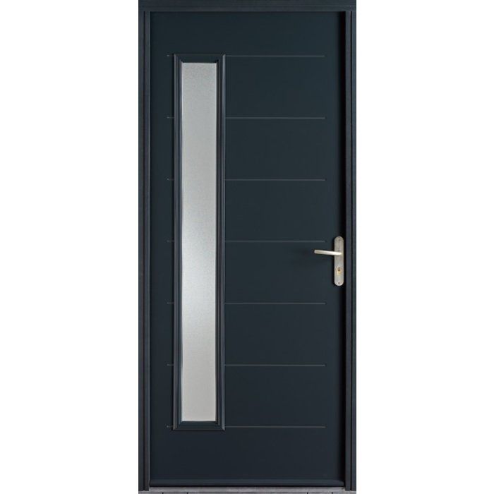 La porte anthracite