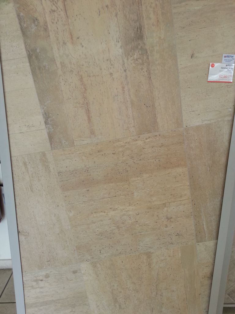 Grès Cérame pleine masse REFIN  Wood 2 Couleur Juta rectifié