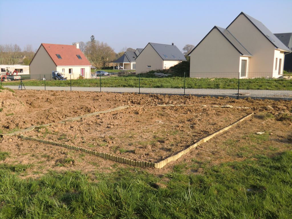 D�limitation en cours de notre futur potager