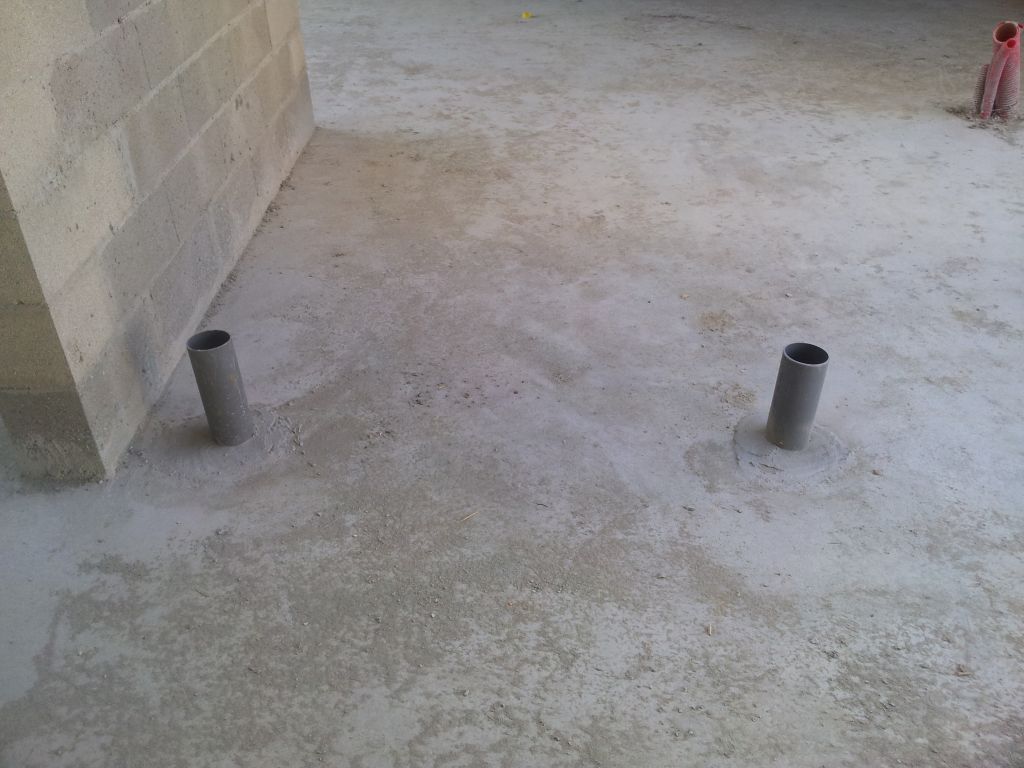 �vacuation lave-main et toilettes des WC du RdC