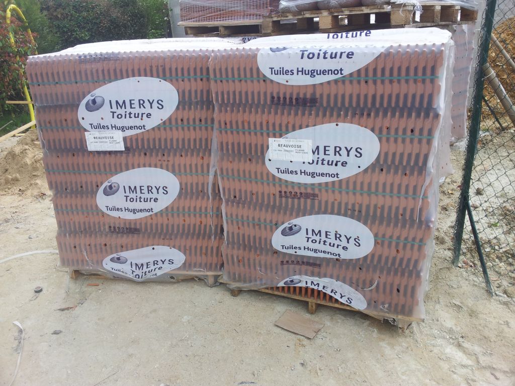 Tuiles de type beauvoise coloris flamme rustique