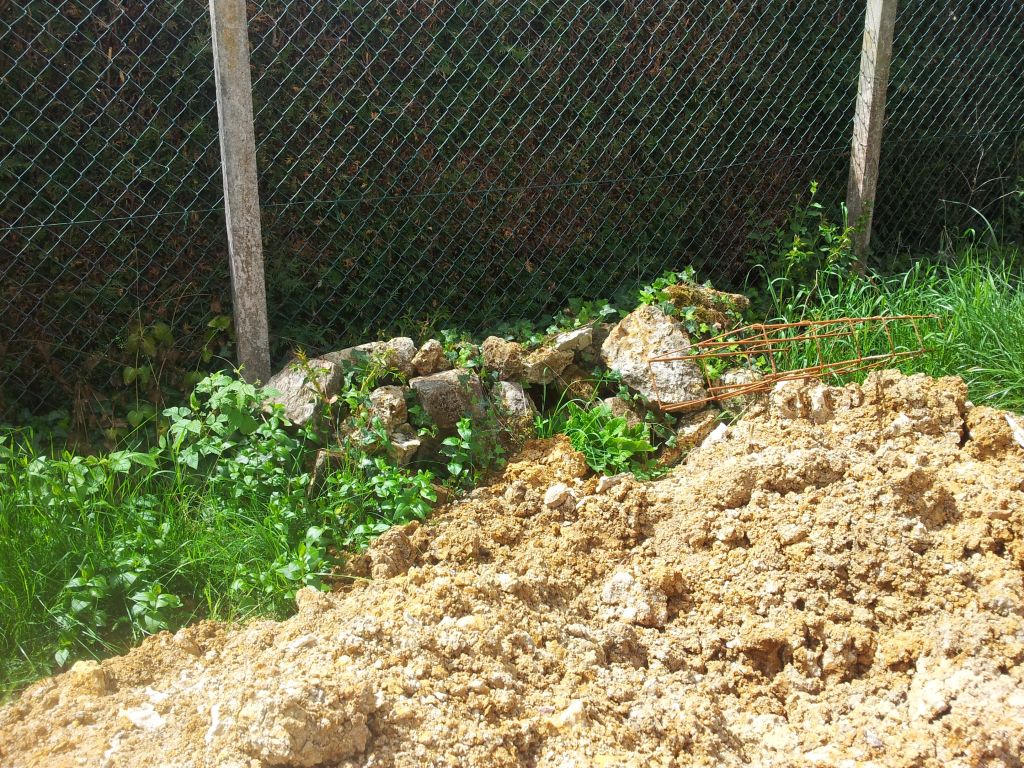 Pierre sur le terrain