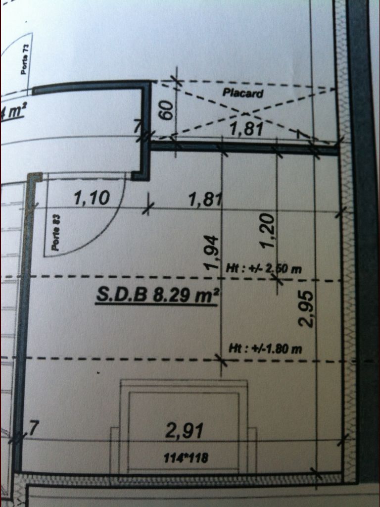 plan salle de bain