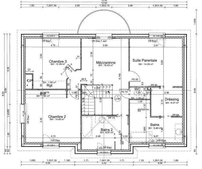 Etage avec les dernires modifications.