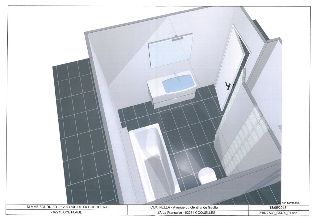 Voici notre implantation de salle de bain dfinitive