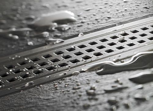 Caniveau Schlter Kerdi-line pour douche  l'italienne