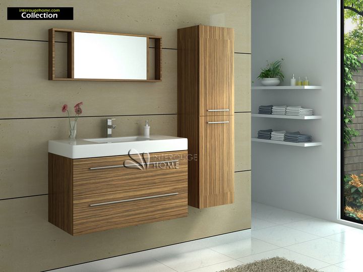 voila les meubles de la salle de bain principale