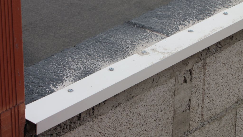 Bande de rive alu blanc