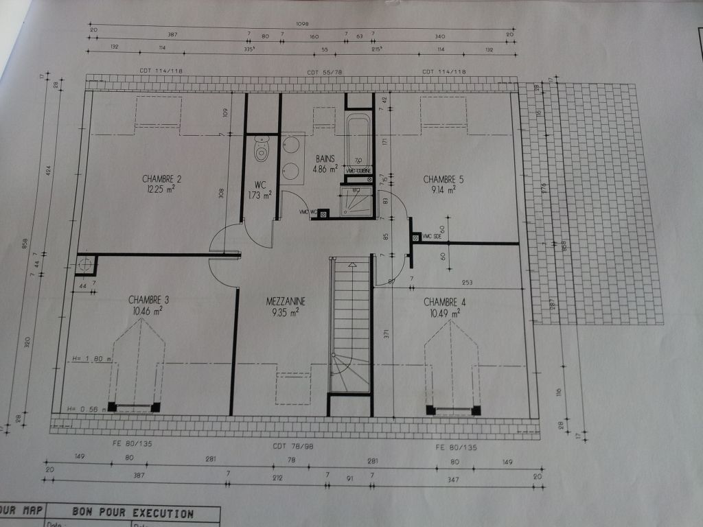 Plan intérieur étage Projet 2