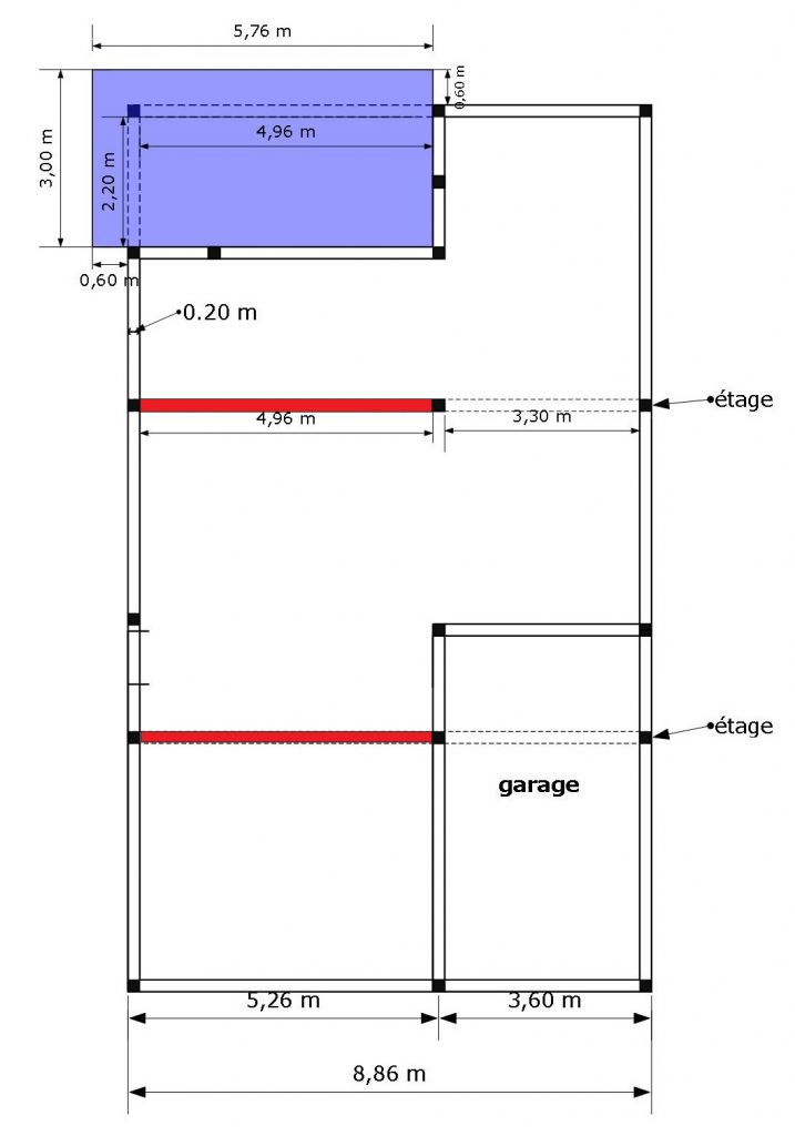 Plan aide toiture terrasse