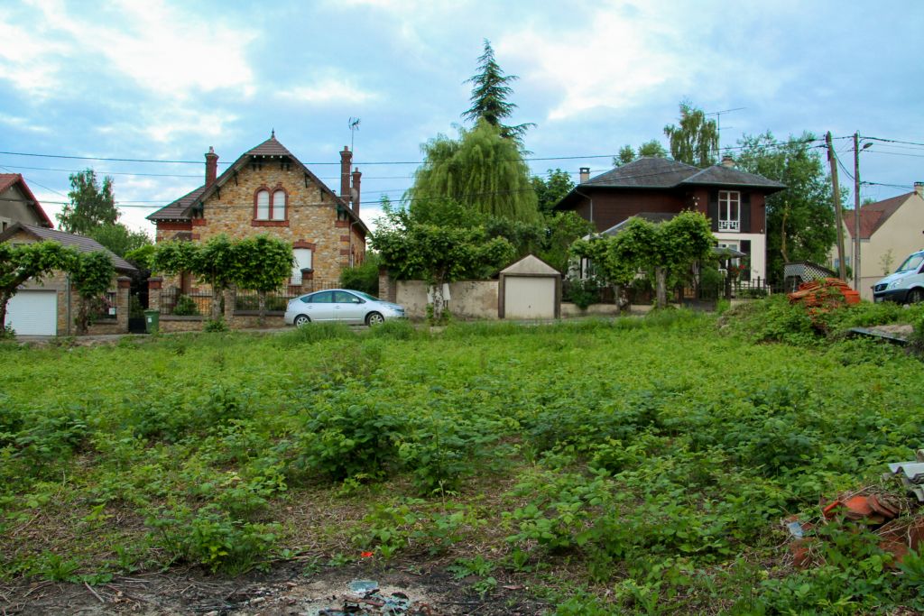 Vue depuis le fond du terrain.