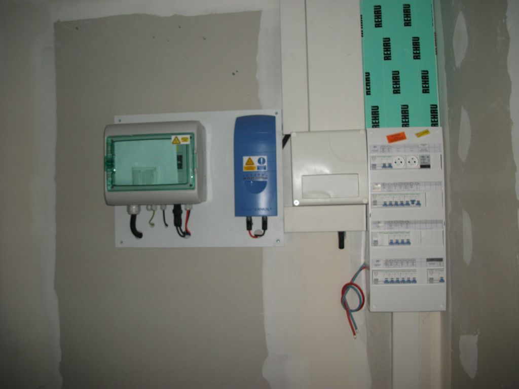 tableau électrique et module de gestion des panneaux solaires