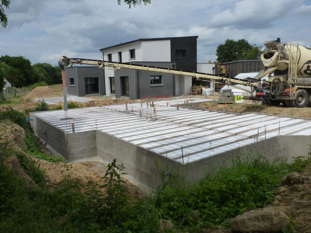 Photo de la mise en place des treillis souds, des chanages de priphries et des chanages horizontaux et verticaux n10