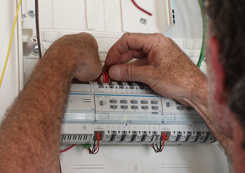 Réalisation du tableau domotique KNX HAGER