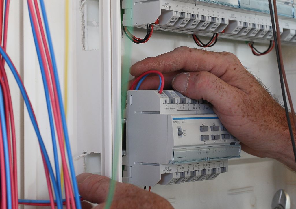 Réalisation du tableau domotique KNX HAGER