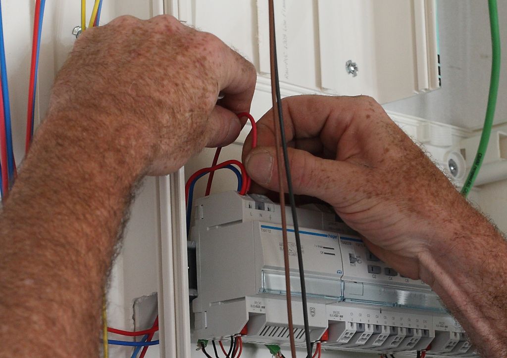 Réalisation du tableau domotique KNX HAGER