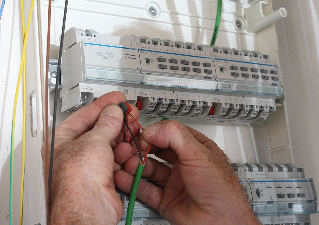 Réalisation du tableau domotique KNX HAGER
