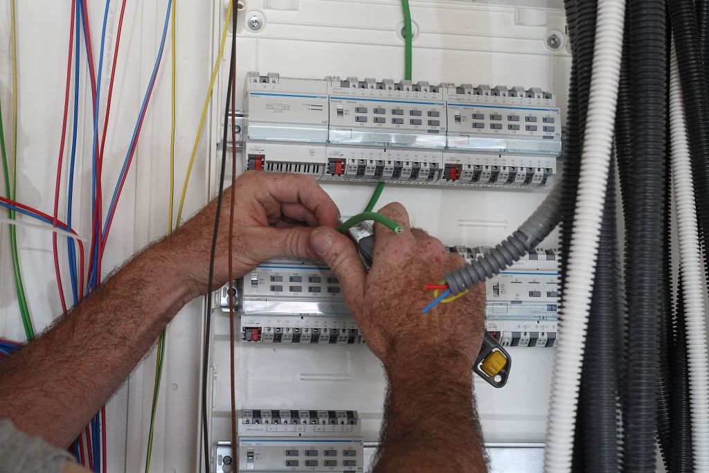 Réalisation du tableau domotique KNX HAGER