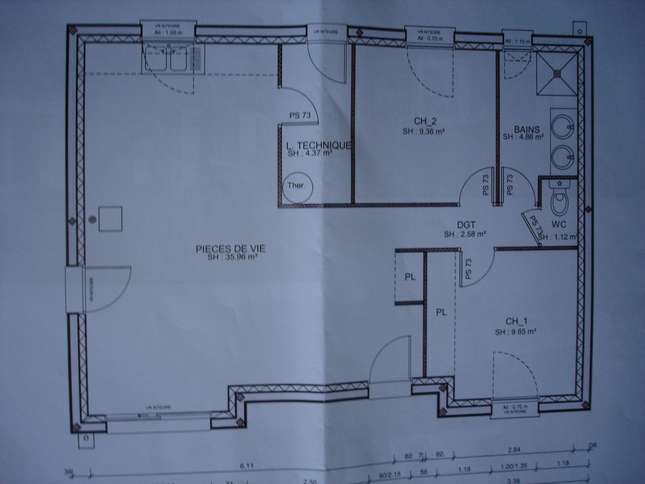 Plan de notre maison