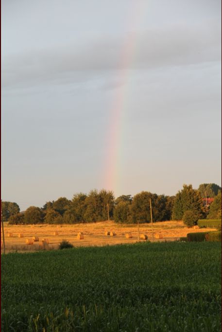Une belle vue de l'arc en ciel de notre toi terrasse